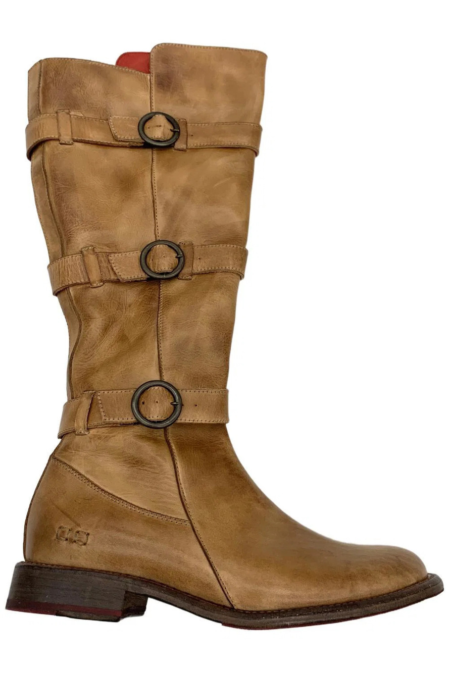 Bed:Stu Women's Kitty Tall Boot Tan Rustic - Medium
